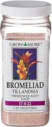 Grow More Bromeliad Tillandsia Food 17-8-22 Hibiscus Fertilizer